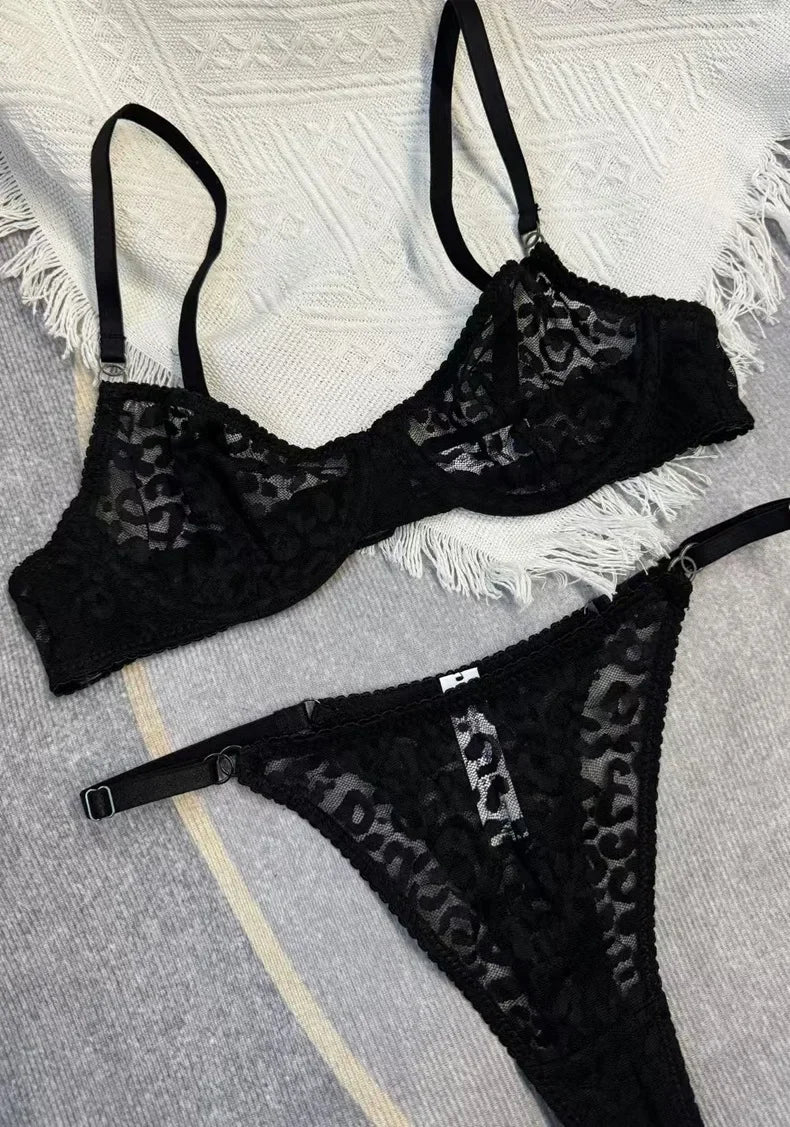 Brazilian See Through Underwear Set