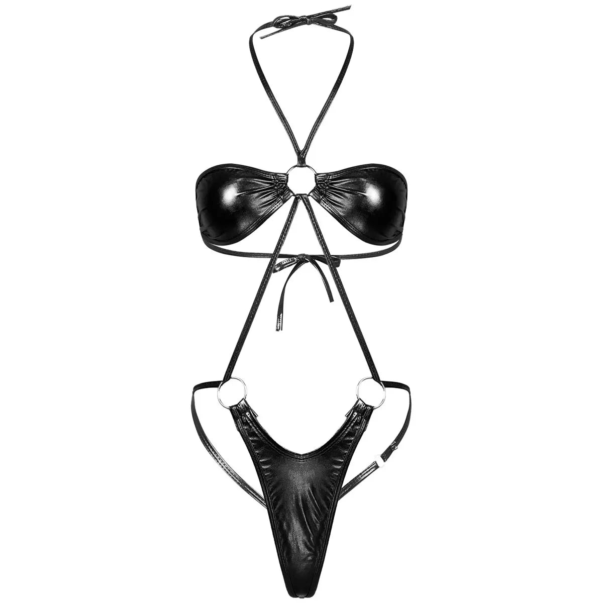 1 piece Metallic Trikini