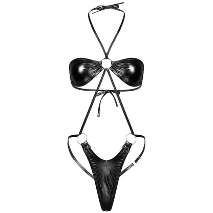 1 piece Metallic Trikini