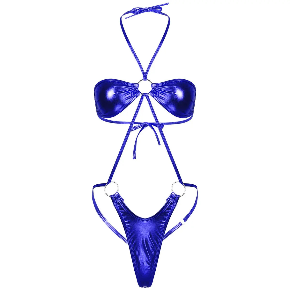 1 piece Metallic Trikini