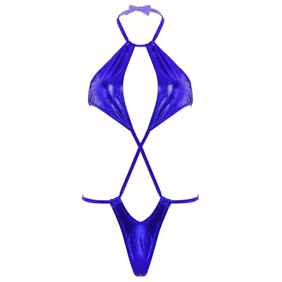 1 piece Metallic Trikini