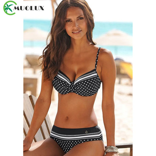 High Waist 2 piece Bikini Set