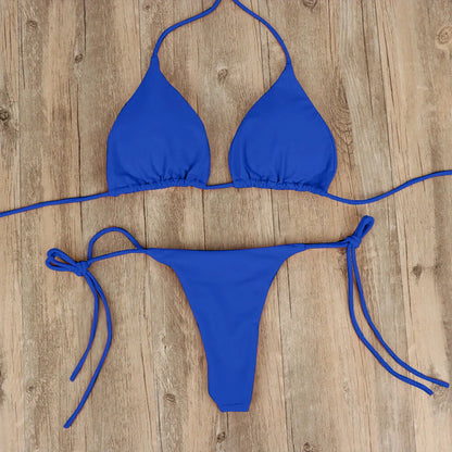 2 piece padded push-up bikini w/ matching thong