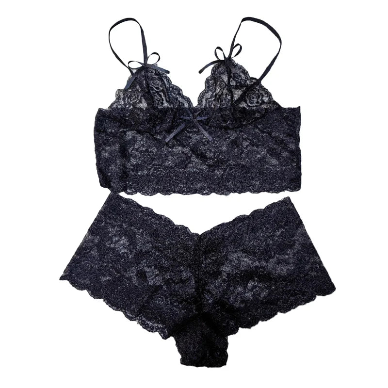 Lace Tank & Boy Shorts Set