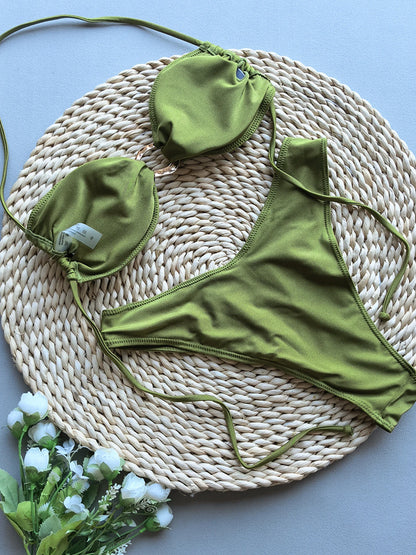 2 piece Bikini Set with Metallic design